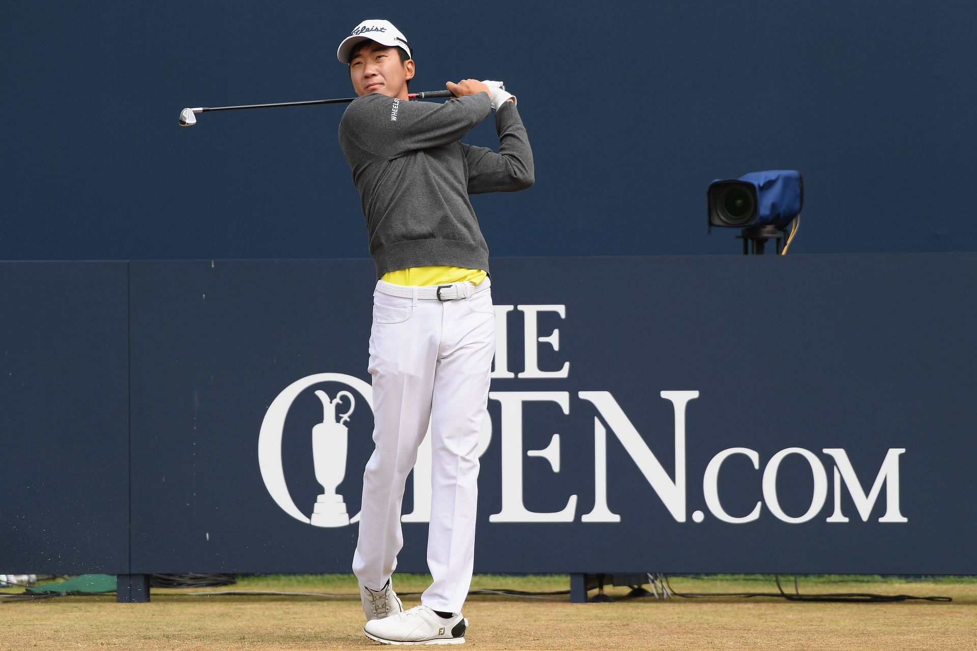 Michael Kim at the 147th Open Championship in 2018- Source: Getty